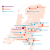 Kaart van het expertise centrum en andere behandelcentra.