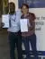 Daniel Oppong Sarfo en Tamara Jansen met hun diploma