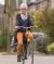 Foto van Ans op de fiets