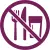 Afbeelding niet eten en drinken