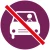 Pictogram niet autorijden